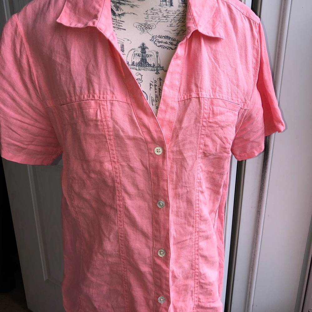 Tommy Bahama pink shirt, size small
